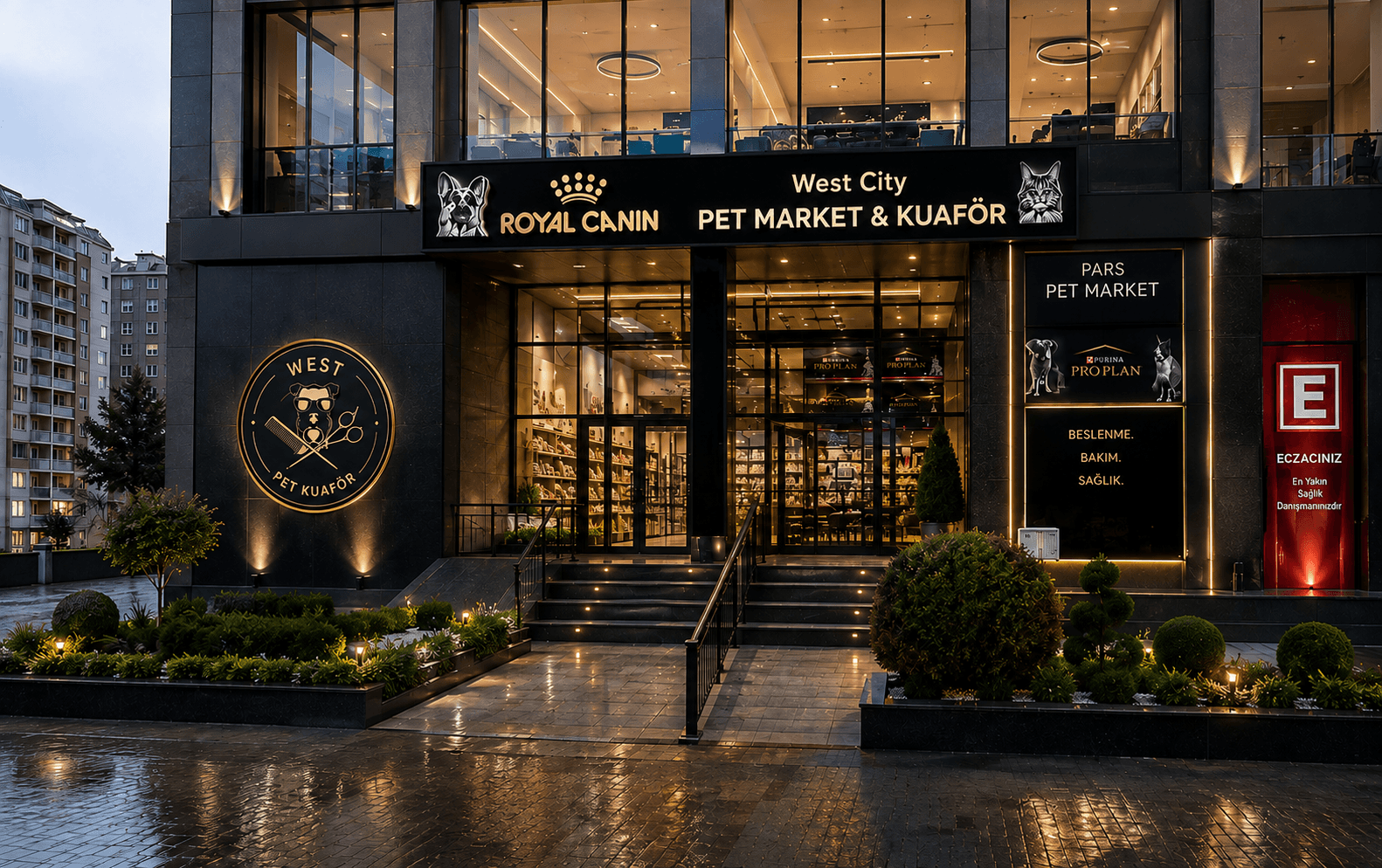 West Pet Kuaför mağaza içi — Ankara Batıkent pet kuaför ve bakım salonu